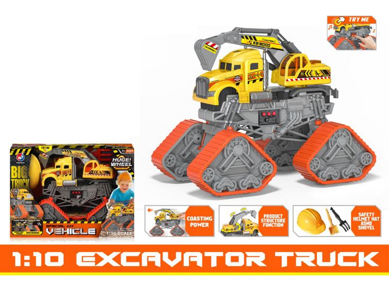 1:10 Spring-Covered Engineering Excavator [Sound, Light And Music]