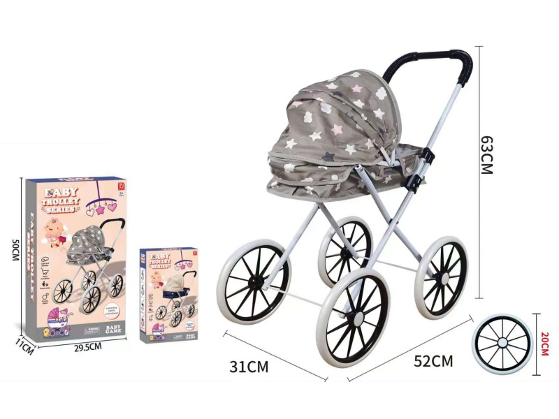 Thick Cloth Iron Baby Stroller Toy