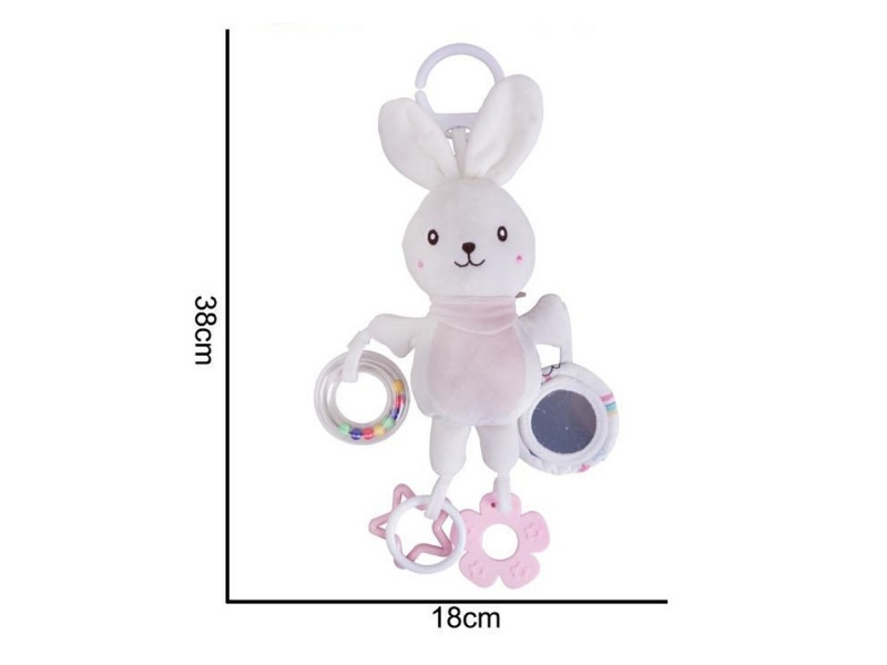 Plush White Rabbit Large Pendant Baby Comfort Plush Animal Toy