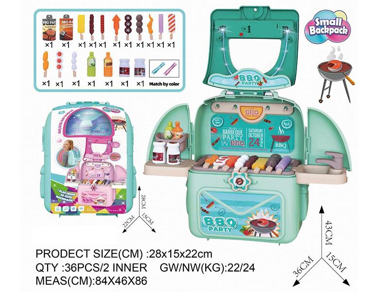 Small Backpack BBQ Play Set 25pcs