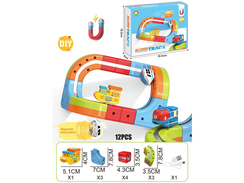 DIY Magnetic Levitation Track Toys 12pcs