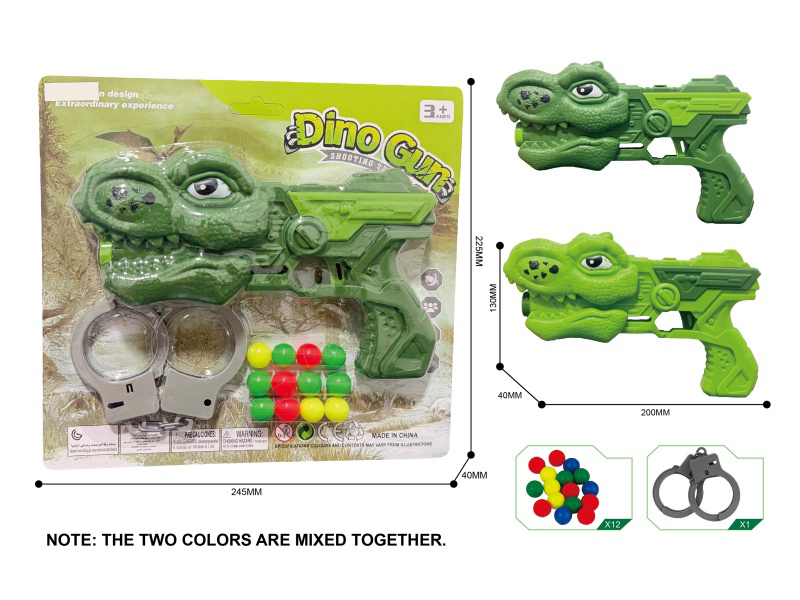 Dinosaur Ping Pong Ball Gun Set