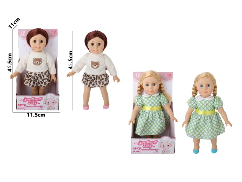 16-Inch Cotton-Filled American Girl Doll In Two Styles