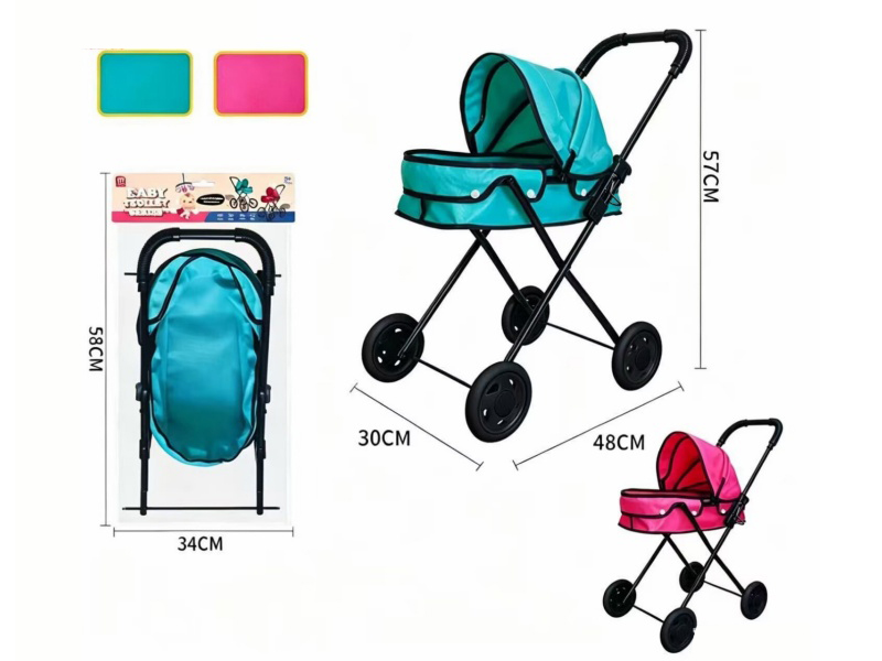 Pure Oxford 600D Thick Cloth Iron Stroller Toy(Small Wheel)