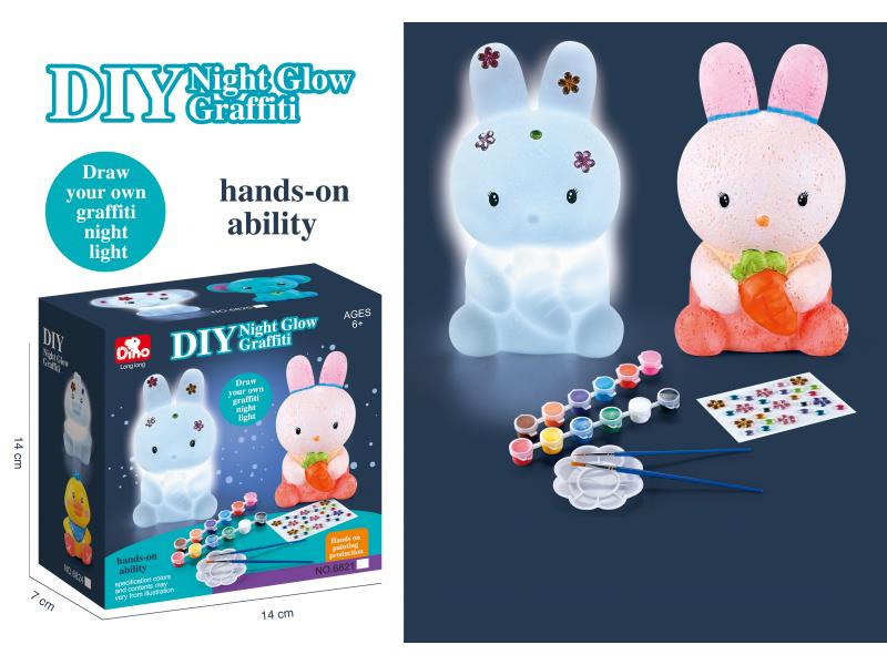 Diy Vinyl Puzzle Graffiti Night Light