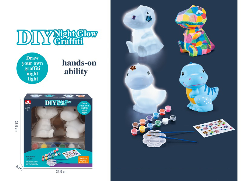 Diy Vinyl Puzzle Graffiti Night Light