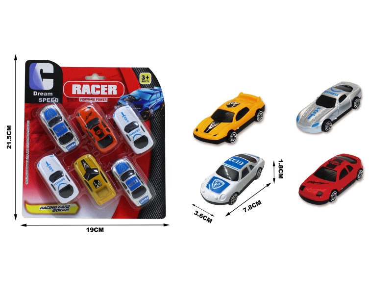Silde Cars 6pcs