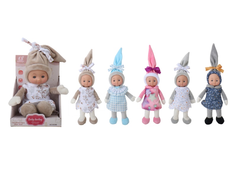 5 Types Of 10-Inch Cotton-Filled Baby Doll With No Outerwear And Hands And Feet
