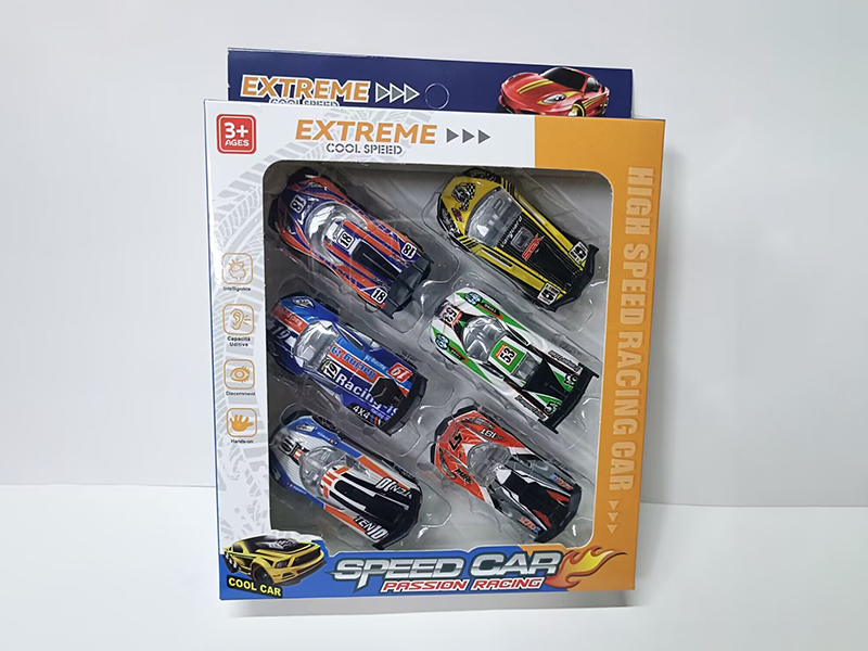 6pcs Slide Cars
