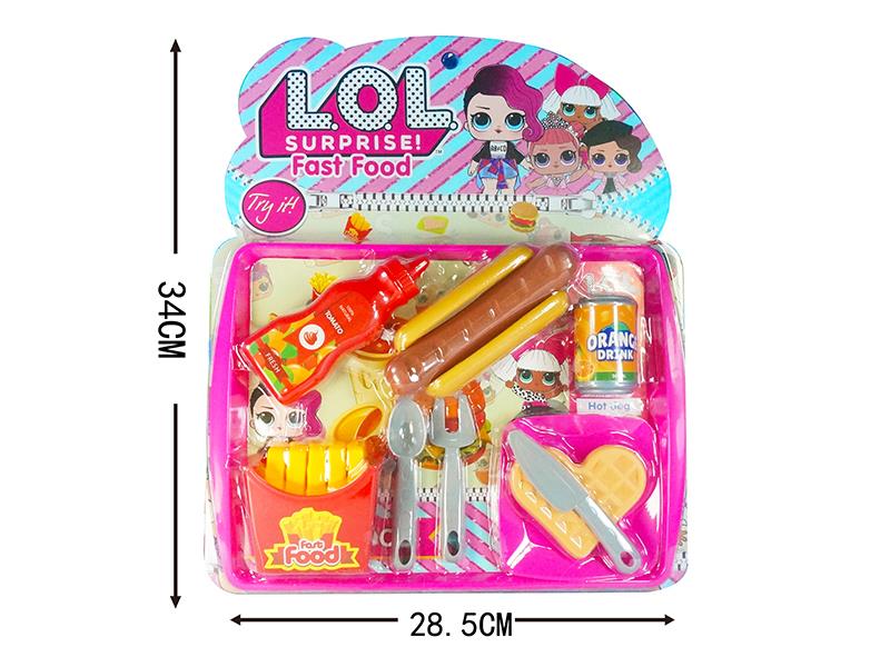 Simulation Hot Dog French Fries Waffle Set