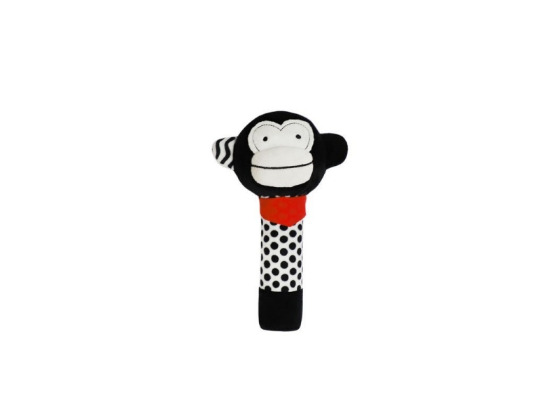 Bb Called The Monkey Baby To Soothe The Plush Hand-Cranked Stick