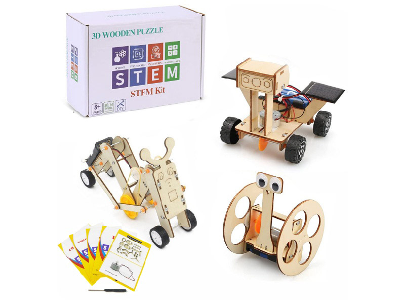 DIY 3 In 1 Wooden Puzzle Set