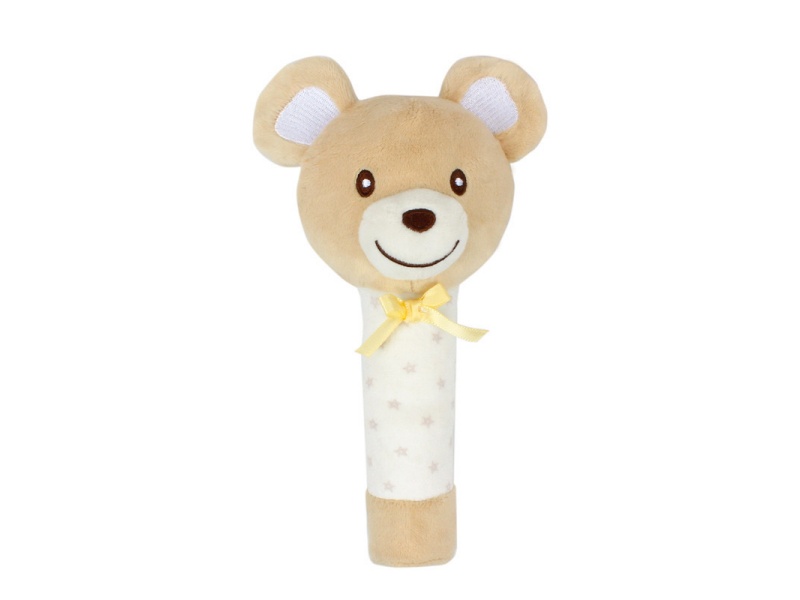 Bb Called The Little Bear Baby To Soothe The Plush Rattle