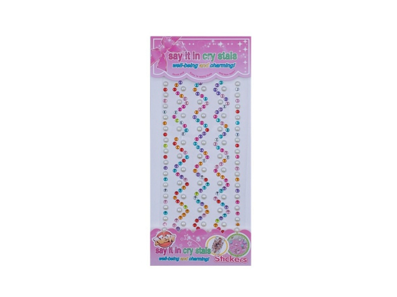Bracelet Pearl Gems Crystal Stickers