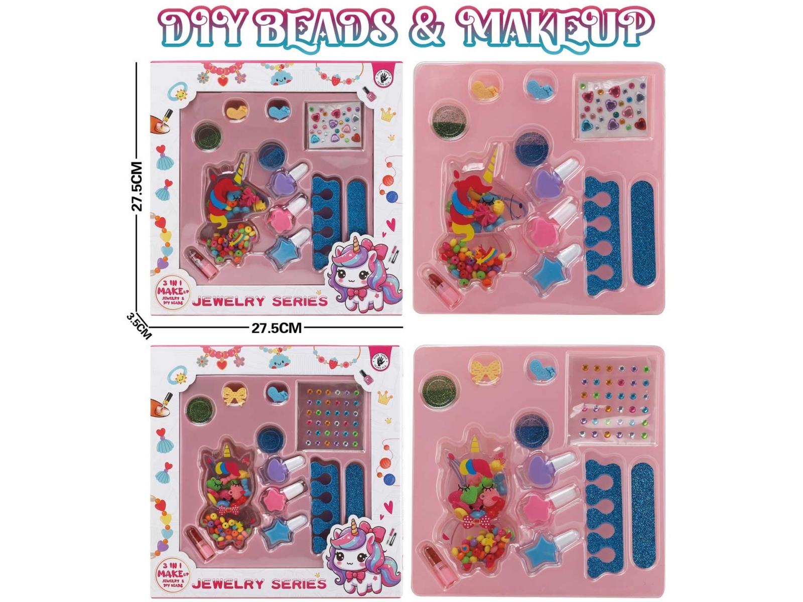 DIY Unicorn Candy Beading + Makeup + Jewelry Box