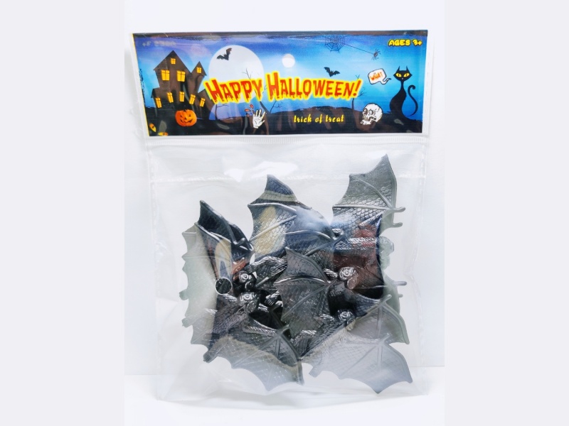 Halloween Black Bat, 8Pcs