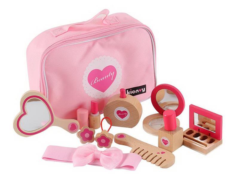 Wooden Korean Cosmetic Bag