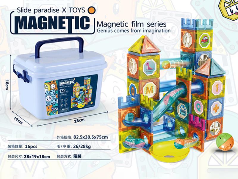 Slide Paradise Toys Magnetic Building Blocks 132pcs
