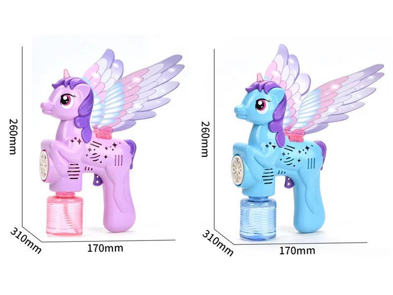 Unicorn Bubble Gun With Light