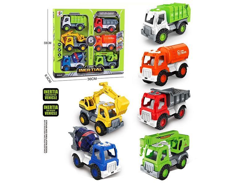 Friction Car 6pcs