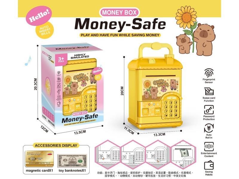 Kapibala House Simulation Card-Swiping Fingerprint Piggy Bank