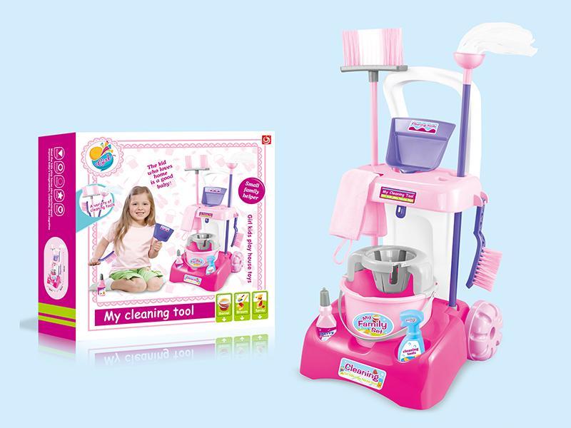 Girl Clean Cart