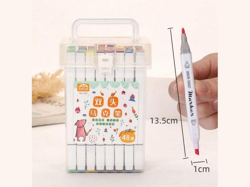 48-Color Double-Ended Marker Pen