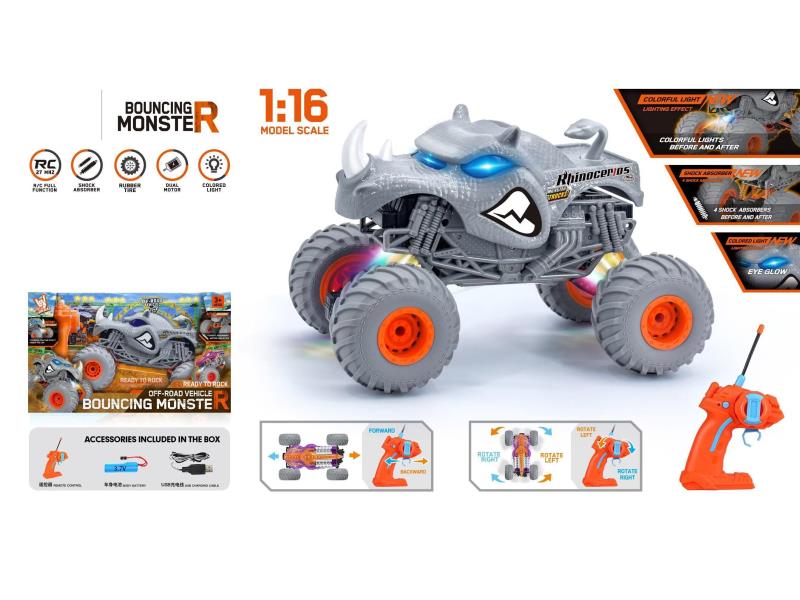 1:16 Hot Wheels Rhino Climbing Remote Control Car