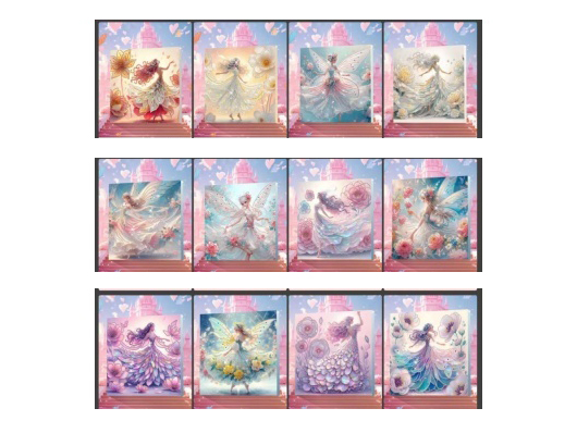 Cross-Border New Fantasy Princess Diamond Sticker Painting Diy Handmade With Frame 5D Children Diy Diamond Painting