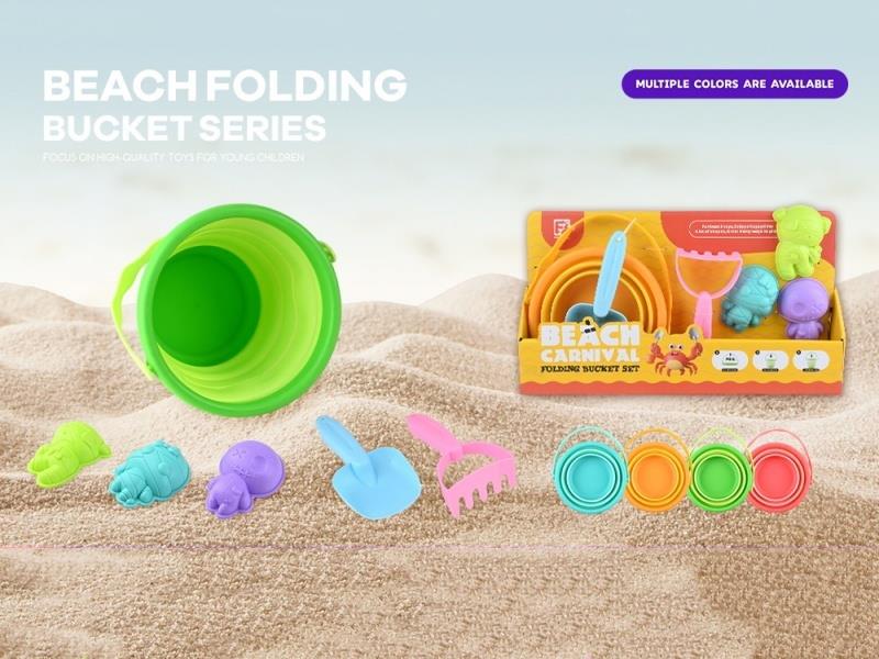 6Pcs Mini Folding Round Barrels 4Col