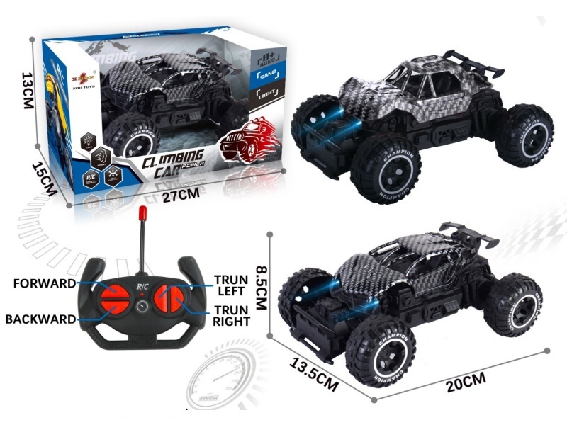 Two types of remote-controlled small climbing vehicles are mixed (carbon pattern) with 27 frequencies and five channels without power included
