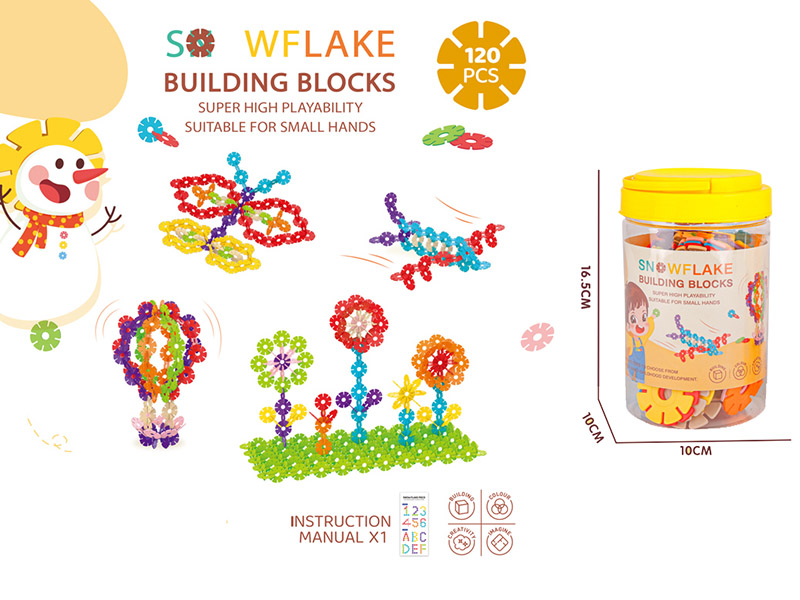 DIY Large Size Snowflake Building Blocks(120PCS)