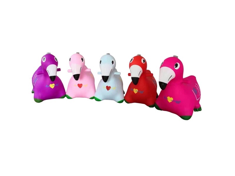 Inflatable Painted Flamingos With Flash Music