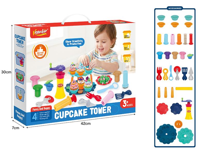 Cupcake Tower Play Dough Set