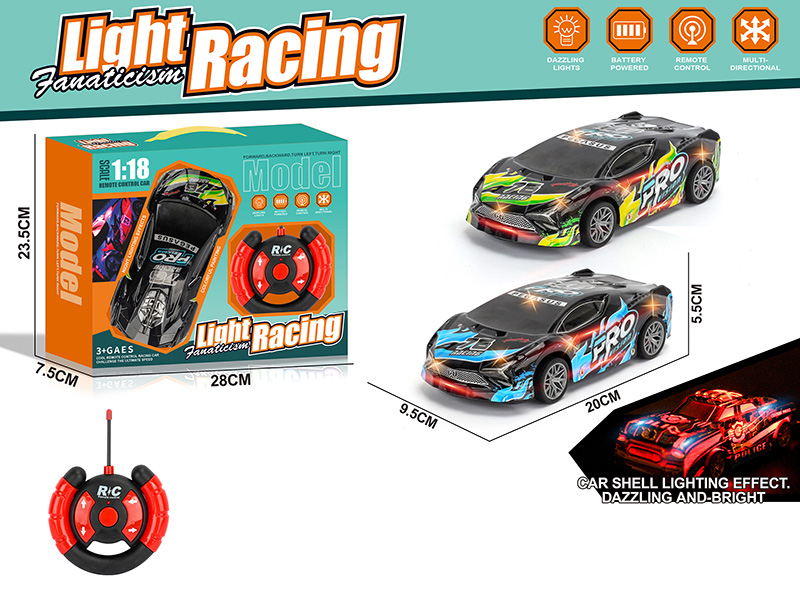 1:18 4CH R/C Racing Car(Not Included Batteries)