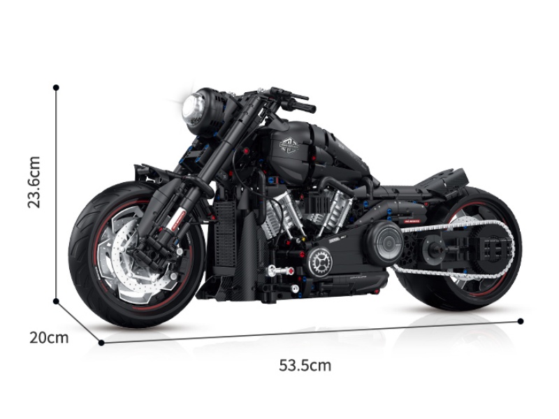 Building Blocks: 1:5 Motorcycle Series - Halum Breakthrough (Electroplated Limited Edition) 2050 Pieces
