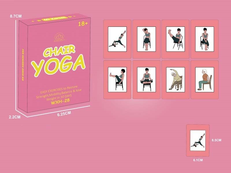 Adult yoga practice cards