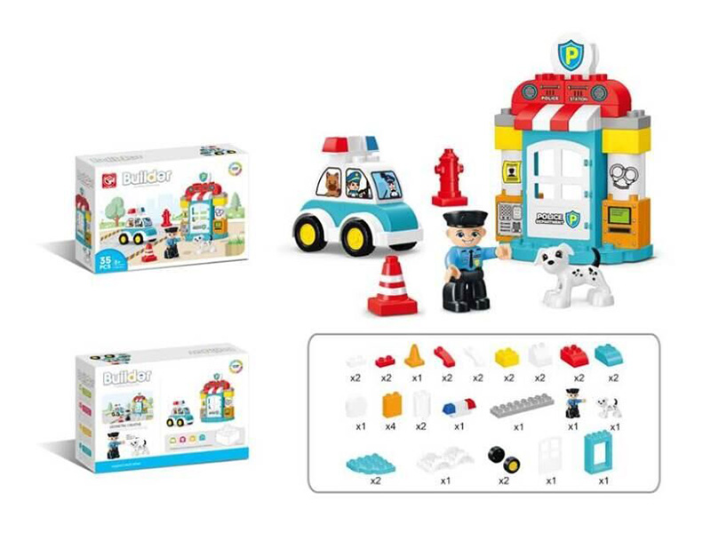 Traffic Station Building Blocks 35pcs