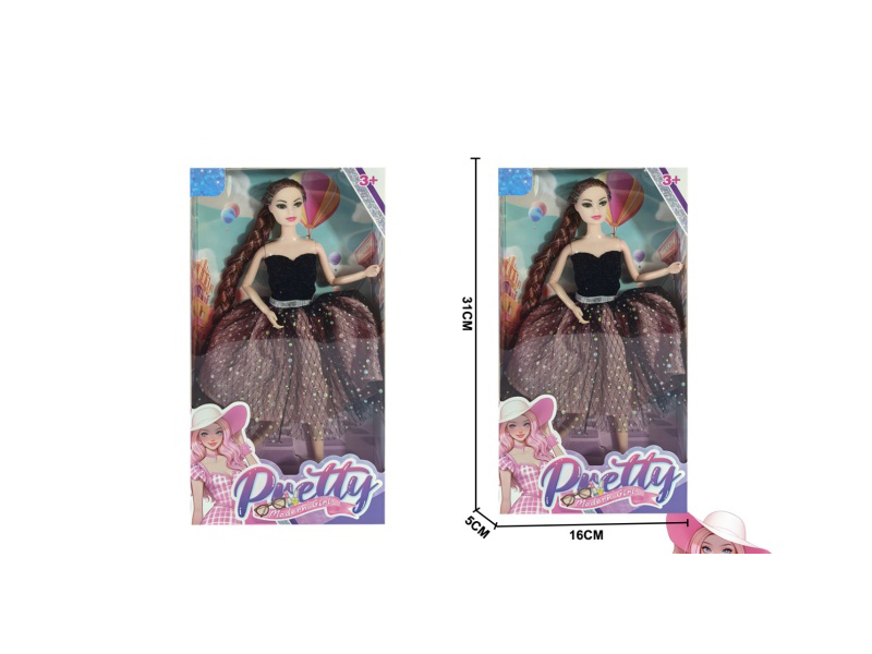 A 11.5-Inch Long-Haired Style Princess Doll