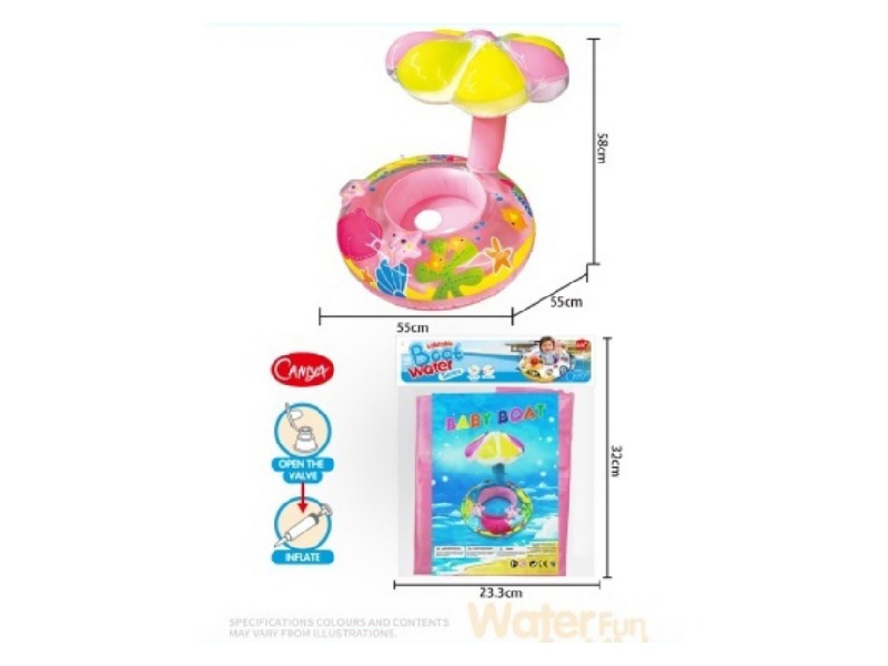 Children'S Swimming Ring [Mushroom Boat]