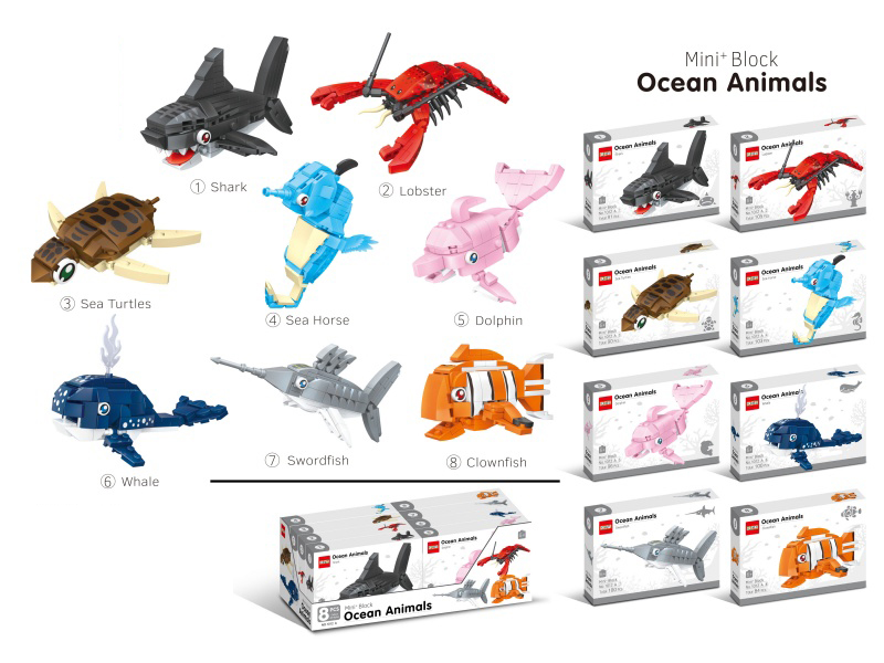Marine Animal Building Blocks