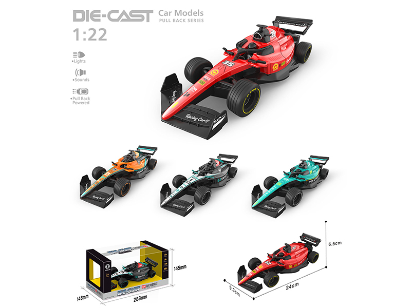 1:22 Pull Back Alloy Equation Car