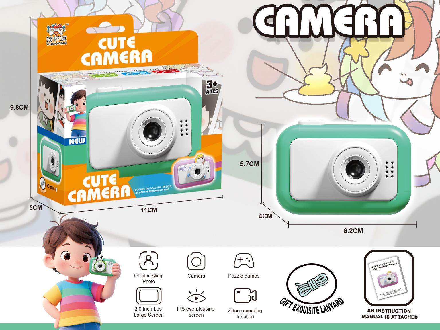 Children'S Cameras Can Take Photos, Record Videos And Play Games
