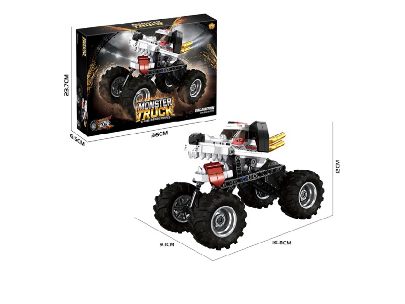 Diy Building Block Rebound Monster Dalmatian Bigfoot (With Shock Absorber)