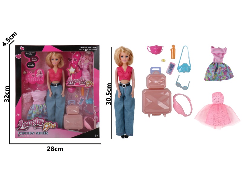 11.5-Inch Injection-Molded Hand-Blown Air Body Fashionable Fashion Travel Girl Accessories