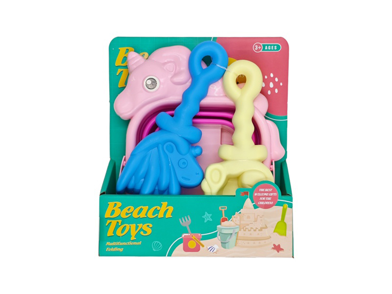 A Set Of 3-Piece Beach Buckets