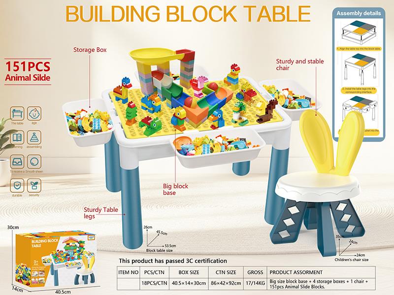 Large Particle Building Block Table