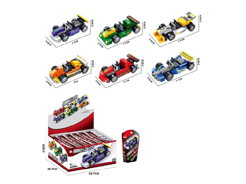 Diy Building Block Formula Racing (6 Different Shapes *2)