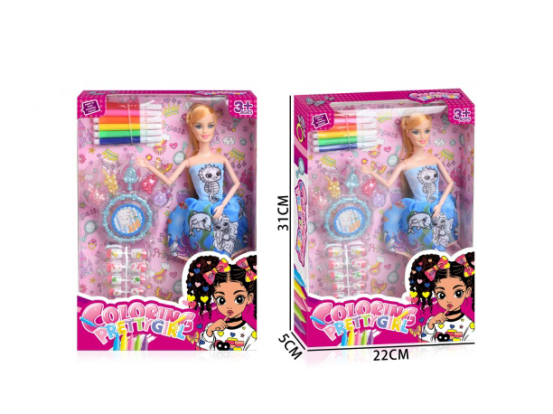 Diy Colored Graffiti Clothes Doll