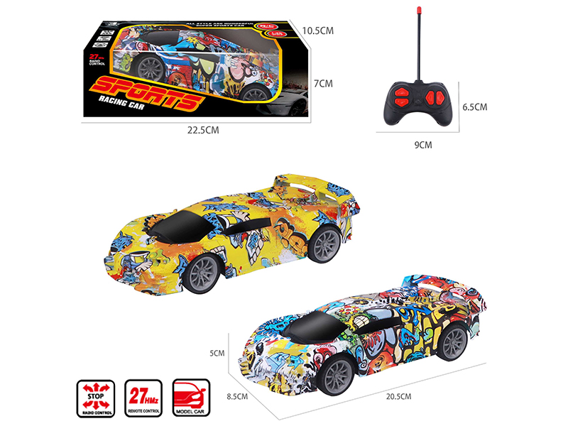 1:20 4CH Remote Control Bugatti Car Model(Graffiti)